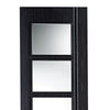 Ash Grey Zanzibar Single Evokit Pocket Door Detail - Clear Glass - Prefinished