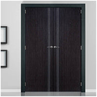 LPD Joinery Bespoke Fire Door Pair, Ash Grey Zanzibar Pair - 1/2 Hour Fire Rated - Prefinished