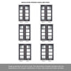 ThruEasi Room Divider - Zanzibar Ash Grey Prefinished Clear Glass Door with Single Side