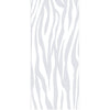 Zebra Animal Print 8mm Clear Glass - Obscure Printed Design - Single Absolute Pocket Door