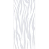 Zebra Animal Print 8mm Clear Glass - Obscure Printed Design - Single Absolute Pocket Door