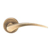 Serozzetta Olivier ZIN3112 Lever Latch Handles on Round Rose - 4 Finishes