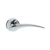 Serozzetta Olivier ZIN3112 Lever Latch Handles on Round Rose - 4 Finishes