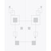 Geometric Zoom 8mm Obscure Glass - Clear Printed Design - Double Absolute Pocket Door